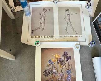 SU168A Collection of Signed Vintage Posters By Joseph Shepherd
