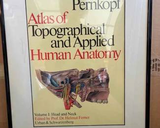 SU113Human Anatomy Atlas Book Cover Framed Anatomy Posters