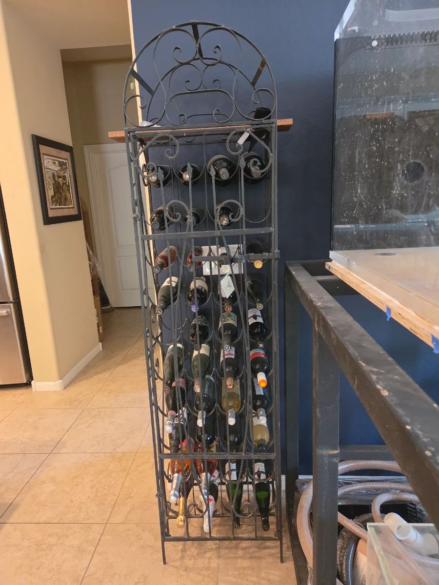 Wrought Iron Wine Rack