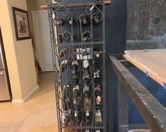 Wrought Iron Wine Rack