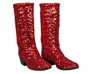 Customized Sequined Boots