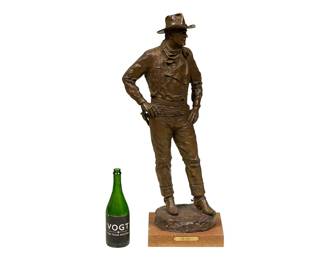 Ulysses Grant Speed (Texas / Utah, 1930-2011), "John Wayne", artist-cast bronze sculpture