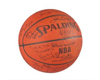 Red McCombs, 1990 Spurs Signed Basketball