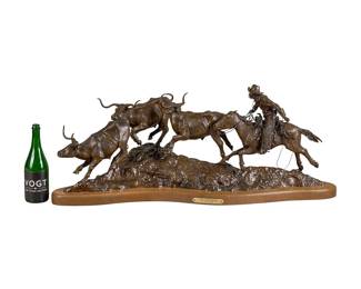 H. Clay Dahlberg, The Gathering , artist-cast bronze