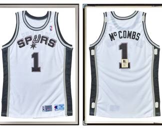 Framed Customized Spurs Jersey