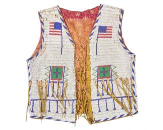 Beaded Native American Vest