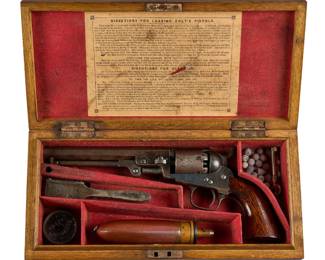Cased First Year Colt London Model 1849 Pocket Revolver