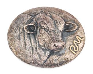 James Avery Sterling Silver RM Bull Buckle