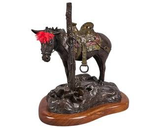 G. Harvey (Gerald Harvey Jones, Texas, 1933-2017), "Ixtapan Burro", artist-cast bronze sculpture