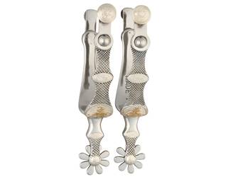 Custom Russel Yates Silver Spurs