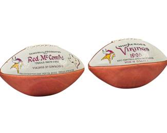 Minnesota Vikings Commemorative Footballs