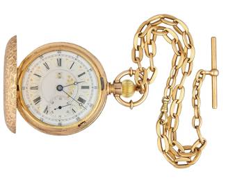 18K Hampden Hunter Pocket Watch