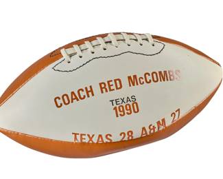 Coach Red McCombs 1990 Commemorative Football