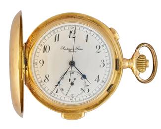 14k Audemars Freres Full Hunter Pocket Watch