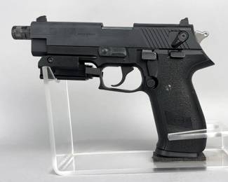 GSG/ American Tactical FireFly .22 LR Pistol SN# F468410, Threaded Bbl, Laser, Night Sights, Manual, In Original Hard Case