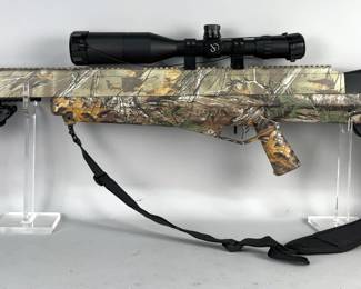 Benjamin Bulldog 357 Model BPBD3S .357 Cal Air Rifle SN# Not Found, Center Point 4-16x50 Scope, Padded Sling, Bipod, Benjamin Air Tank With Gauge, Hand Pump, Benjamin Ballistic Tip Air Rifle Bullets By Nosler, Seneca Big Bore 357 Cal Airgun Pellets, Diablo Exact .35 Airgun Pellets, Crosman Pellgun Oil, And Allen Shooting Stick, In Benjamin Soft Case