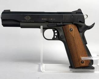 GSG/ ATI 1911 .22 LR HV Pistol SN# A376240, Parkerized, Manual, Brush, In Original Hard Case