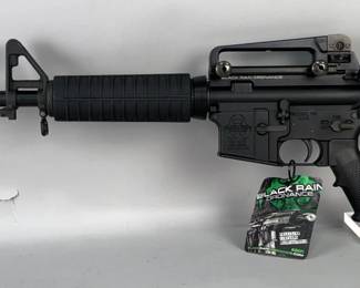 Black Rain Ordnance SPEC15 5.56 Nato Rifle SN# SMO 15173, 2 Total Mags, Peep Sight, Adjustable Stock, 16" Bbl, Manual, In Soft Case