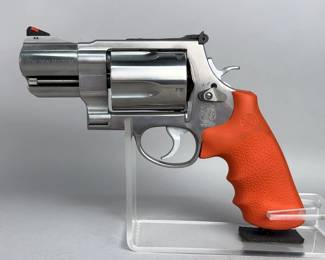 Smith & Wesson 500 ES .500 S&W Magnum 5-Shot Revolver SN# DAE0778, S&W 500 ES Emergency Survival Tool Kit, Includes S&W ExtremeOps Folding Knife In Sheath, Signaling Mirror, Firestarter, WetFire, Emergency Blankets, Compass, Whistle, Flexible Saw In Case, And Bear Attacks Of The Century Book, In Hard Case