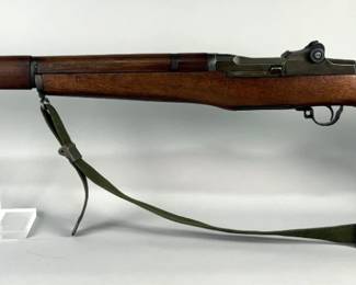 Springfield Armory U.S. Rifle (M1 Garand) .30 M1 Rifle SN# 3654285, Apr 1945, Plain P Stamp Behind Trigger Under Stock And C Stamp Under The Butt, Bolt Cover Is Stamped D28287-12SA W10B, Canvas Sling