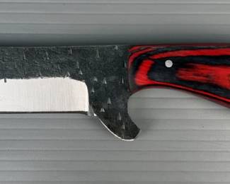 Sheepsfoot Fixed Blade Knife, 4.25" Blade, In Leather Sheath