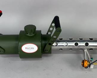 Vulcan Flamethrowers V9-E Flamethrower, Battery, And Coleman Butane/Propane Mix Canisters, Qty 4, In Plano Sportsman's Trunk