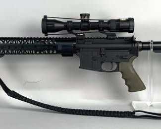 Anderson Mfg AM-15 .300 Blackout Rifle SN# 15075389, Nikon P-300 BLK Scope, Nylon Sling, Adjustable Stock