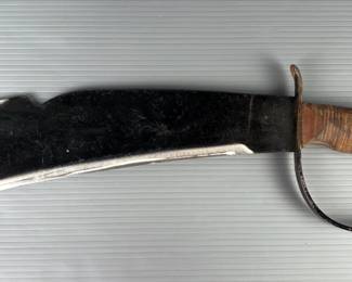 Woodsman's Pal Model 284, 16" Total Length, In Canvas Sheath And Attached Whetstone