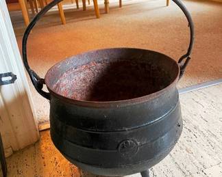 Antique iron bucket