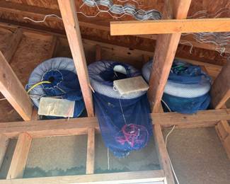 Floating Crab Live-Wells with Tackle Organizers. $15 each. 
