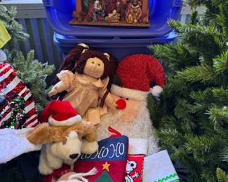 Vintage Stockings, - We will give bulk pricing as you shop. Cabbage Patch Doll, $20. Vintage Nativity Manger Scene (Creche), $40