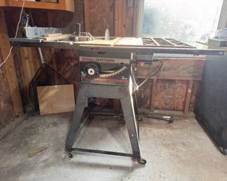 Sears Craftsman 10-inch, 3 HP Belt-Driven Contractor Table Saw. $150.00