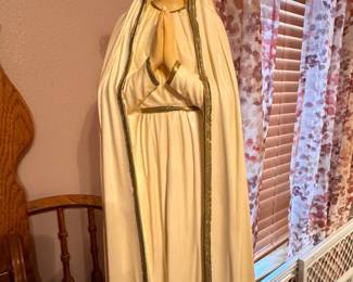 Pilgrim Virgin-style statue of Our Lady of Fatima. Made of Chalk. Approx. 30h x 8w. $150