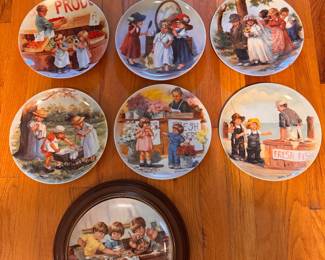 Vintage Edwin Knowles porcelain collector plates from mid 1980s. $5 each.