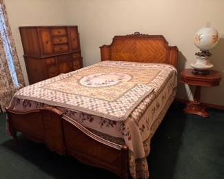 Antique (Size- Standard 3/4 Bed) 1930's Depression-Era Bed, In Very Good Condition! Approx. 82 x 55 1/2.  $300