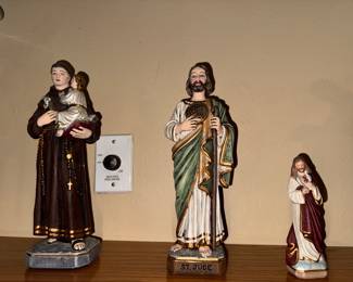 Left to right: Saint Anthony of Padua. $20. Saint Jude Thaddeus. $20. Sacred Heart of Jesus. $12.