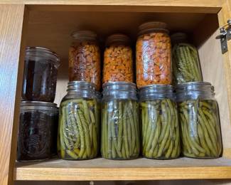 Home-canned food items for decorative purposes. $3 each. 