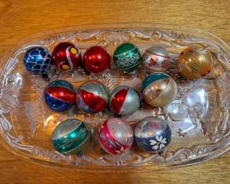 Vintage Mid-century mercury glass Christmas ornaments. $7 each. Will also make bundle price. 