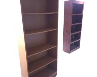 Lot #149 - Two Wooden Bookcase Shelving Units for Home or Office Storage
