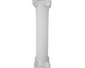 Lot #123 - Classic White Greco-Roman Ionic Style Architectural Column Pedestal
