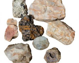 Lot #35 - Natural Quartz and Agate Rough Stone Collection for Collectors and Crafters