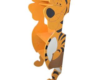 Lot #166 - Vintage Winnie the Pooh Tigger Wooden Display Shelf Unit for Kids' Room Decor