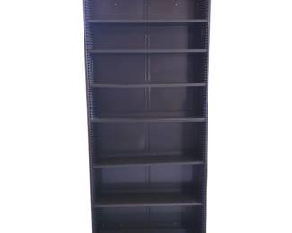 Lot #148 - Heavy Duty Steel Double-Sided Bookcase Shelving Unit Adjustable Industrial Storage