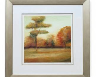 Lot #127 - Chariklia Zarris 'Idle Country I' Hand Signed & Numbered Limited Edition Giclee With Certificate of Authenticity