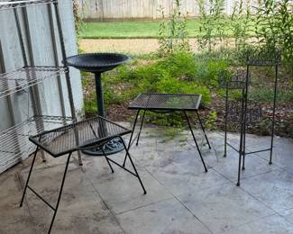 Wrought iron tables