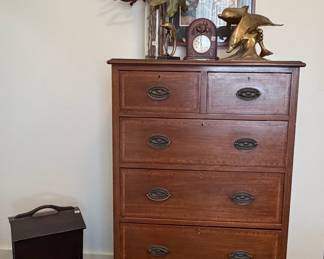 Inlaid lingerie chest, sewing box