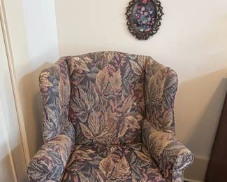 Large wing chair