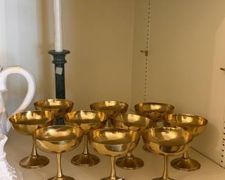 Brass coupes/ champagne 