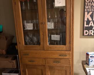 Antique dining room cabinet