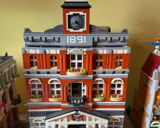 The classic LEGO Creator Expert Town Hall (set #10224) is a highly detailed modular building released in 2012.